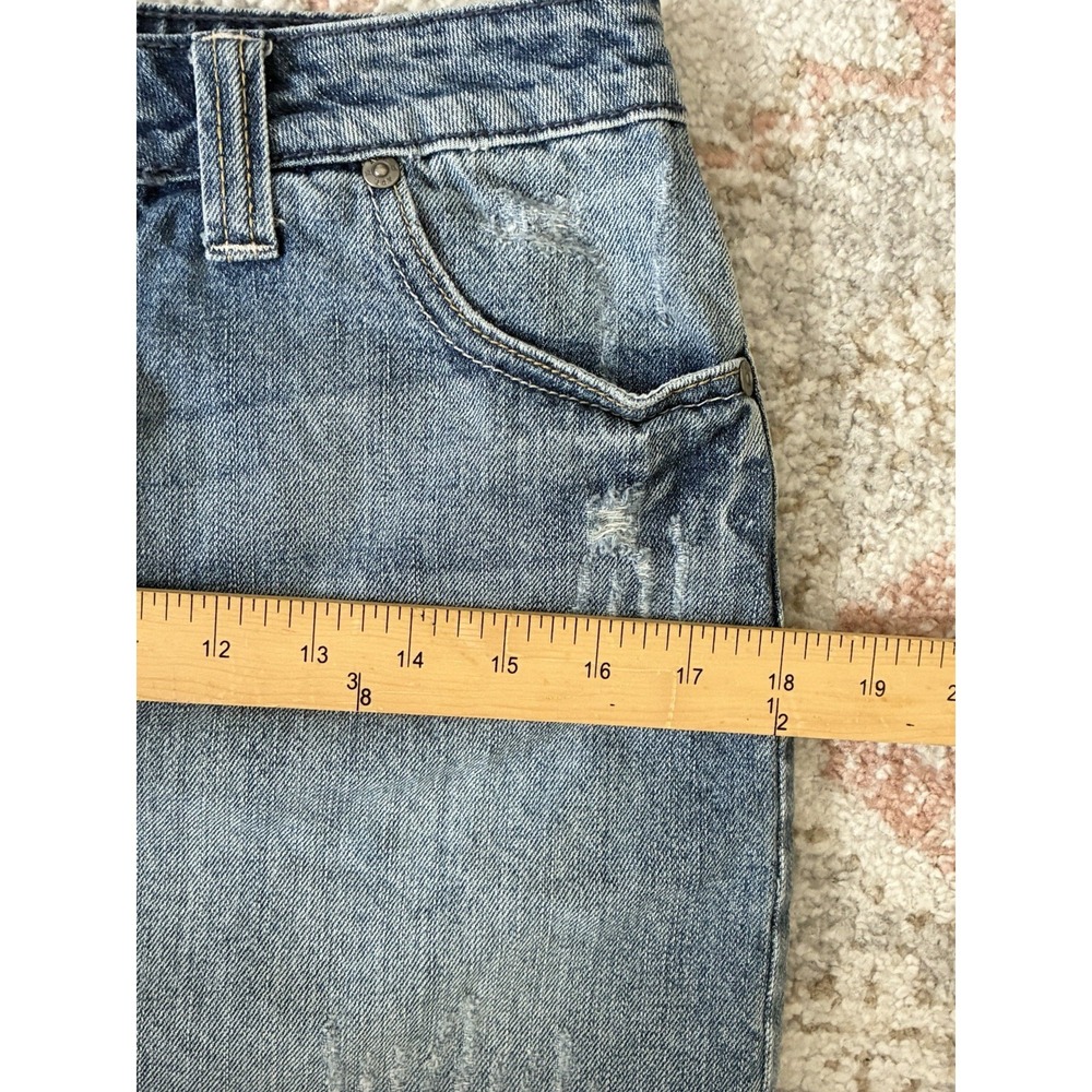 Distressed 100% Cotton Apt 9 Mini Skirt-Size 6-Streetwear Y2K Skater Girl - Picture 4 of 6